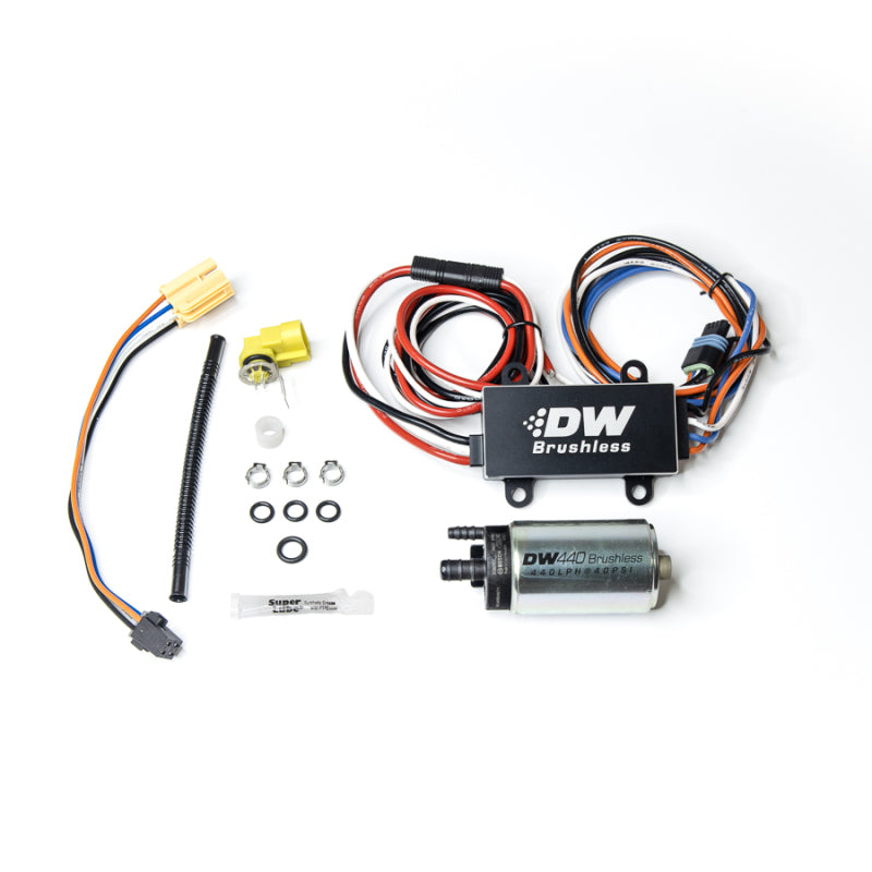 DeatschWerks 16+ Chevy Camaro 440lph In-Tank Brushless Fuel Pump w/9-0902 Instl kit/C102 Controller - Mammoth Racing -