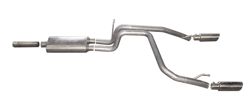 Gibson 07-09 Dodge Nitro R/T 4.0l 2.25in Cat-Back Dual Split Exhaust - Stainless - Mammoth Racing -