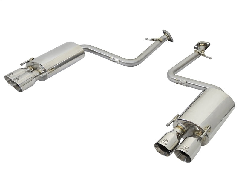 aFe Takeda 16-17 Lexus RC 200T 2.0L (t) 2in. SS Axle-Back Exhaust System w/Polished Tips - Mammoth Racing -