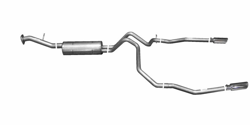 Gibson 00-01 Chevrolet Tahoe Base 4.8l 2.25in Cat-Back Dual Split Exhaust - Stainless - Mammoth Racing -