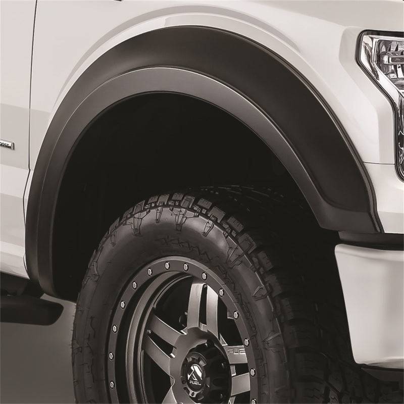 Bushwacker 17-18 Ford F-250 Super Duty Extend-A-Fender Style Flares 2pc - Black - Mammoth Racing -