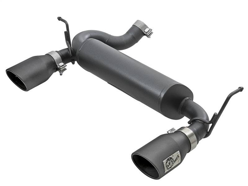 aFe Rebel Series 2.5in 409 SS Axle-Back Exhaust w/ Black Tips 2007+ Jeep Wrangler (JK) V6 3.6L/3.8L - My Store
