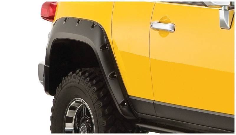 Bushwacker 07-14 Toyota FJ Cruiser Pocket Style Flares 2pc - Black - Mammoth Racing -