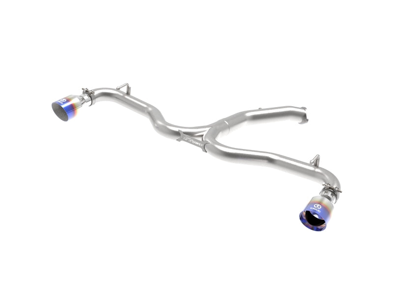 aFe Takeda 3-2.5in 304SS Axle-Back Exh Sys w/Blue Flame Tip 2018 Hyundai Elantra GT Sport I4-1.6L(t) - Mammoth Racing -