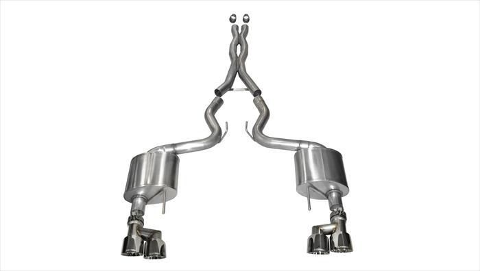 Corsa 14335 3.0 Inch Cat-Back Xtreme Dual Exhaust 4.0 Inch Polished Tips - Mammoth Racing -COR14335