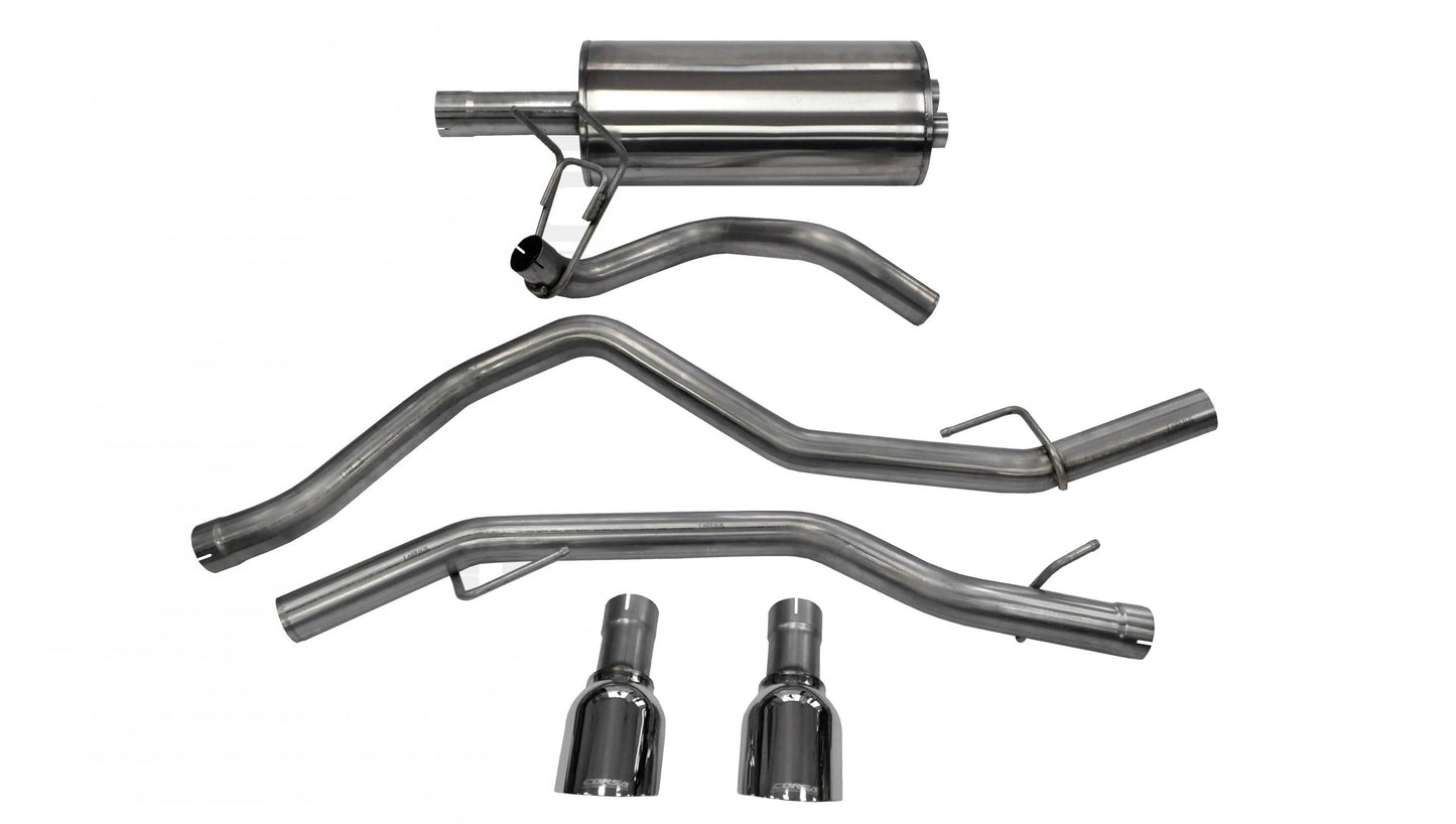 Corsa 14405 3.0 Inch Cat-Back Sport Dual Rear Exhaust 4.5 Inch Polished Tips - Mammoth Racing -COR14405