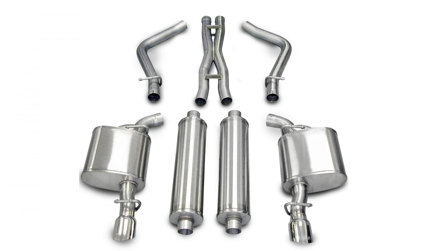 Corsa 14439 2.5 Inch Cat-Back Xtreme Dual Rear Exhaust 3.5 Inch Polished Tips - Mammoth Racing -COR14439