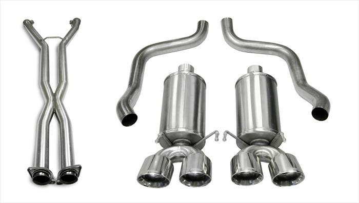 Corsa 14469CB4 2.5 Inch Cat-Back Xtreme Dual Exhaust Polished 3.5 Inch Tips - Mammoth Racing -COR14469CB4