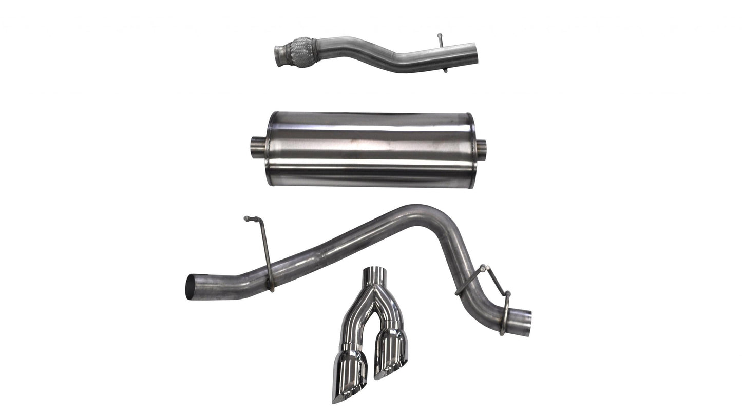 Corsa 14748 3.0 Inch Cat-Back Sport Single Side Exit Exhaust 4.0 Inch Polished Tips - Mammoth Racing -COR14748