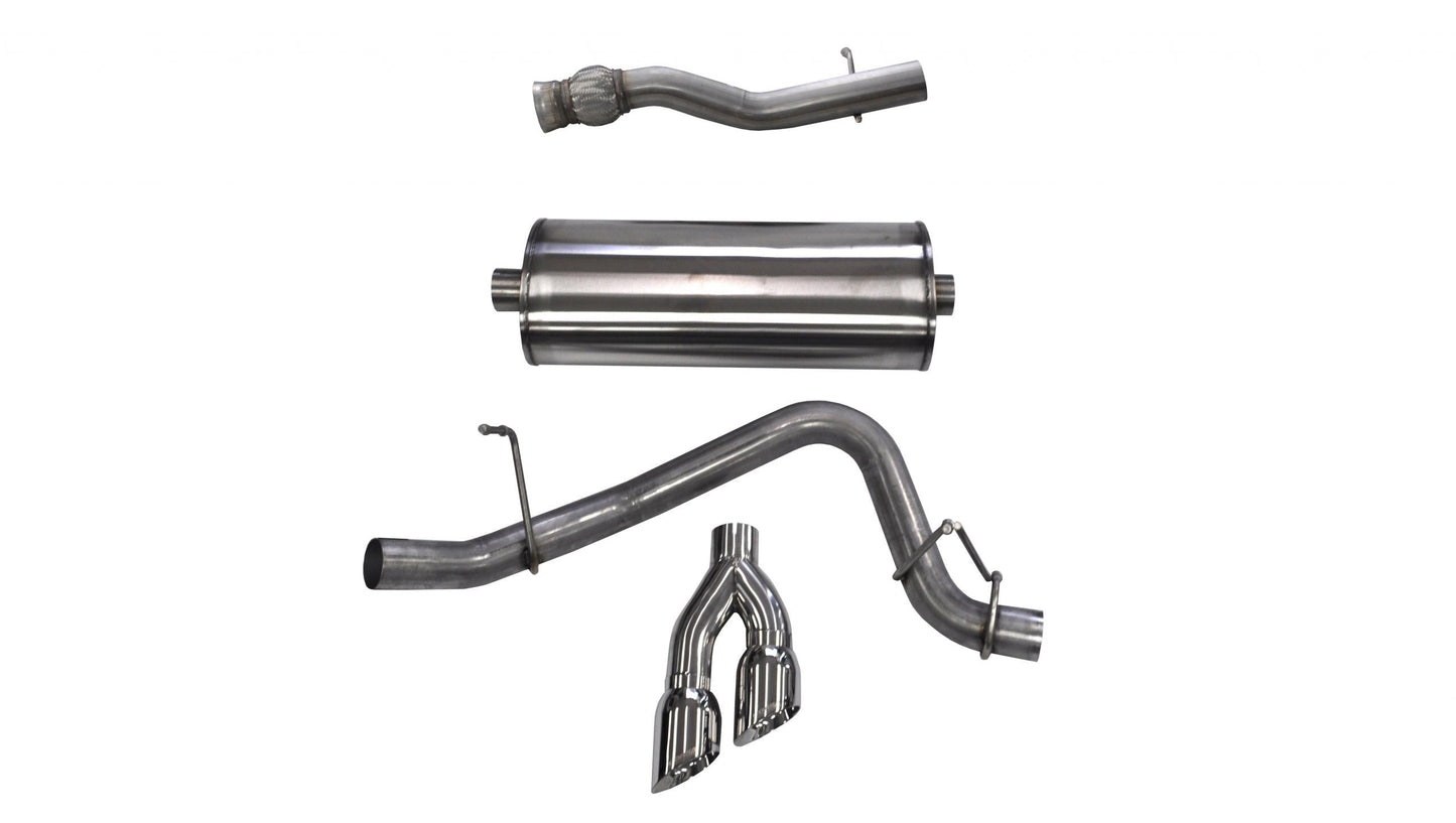 Corsa 14749 3.0 Inch Cat-Back Sport Single Side Exit Exhaust 4.0 Inch Polished Tips - Mammoth Racing -COR14749