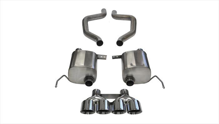 Corsa 14768 2.75 Inch Axle-Back Sport Dual Exhaust Quad 4.5 Inch Polished Tips - Mammoth Racing -COR14768