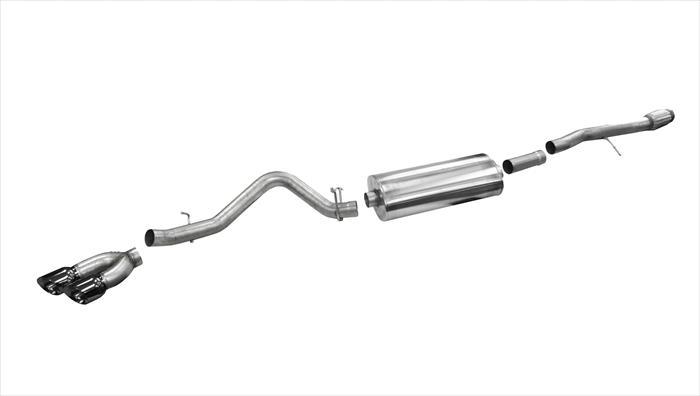 Corsa 14866BLKSingle Side Exit Exhaust 14-Present Silverado/Sierra 1500 Crew Cab/Double Cab/Standard/Short Bed - Mammoth Racing -COR14866BLK