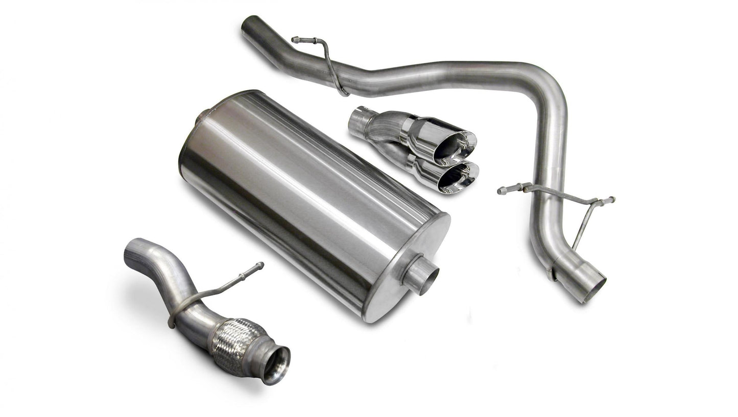 Corsa 14912 3.0 Inch Cat-Back Sport Single Rear Exit Exhaust 4.0 Inch Polished Tips 09-14 Chevy Tahoe/GMC Yukon - Mammoth Racing -COR14912