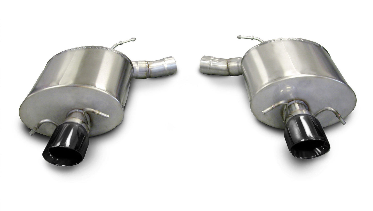 14941BLK Corsa 2.5 Inch Axle-Back Sport Dual Exhaust 4.0 Inch Black Tips 09-14 Cadillac CTS-V Sedan 6.2L V8 Stainless Steel Corsa Performance - Mammoth Racing -COR14941BLK