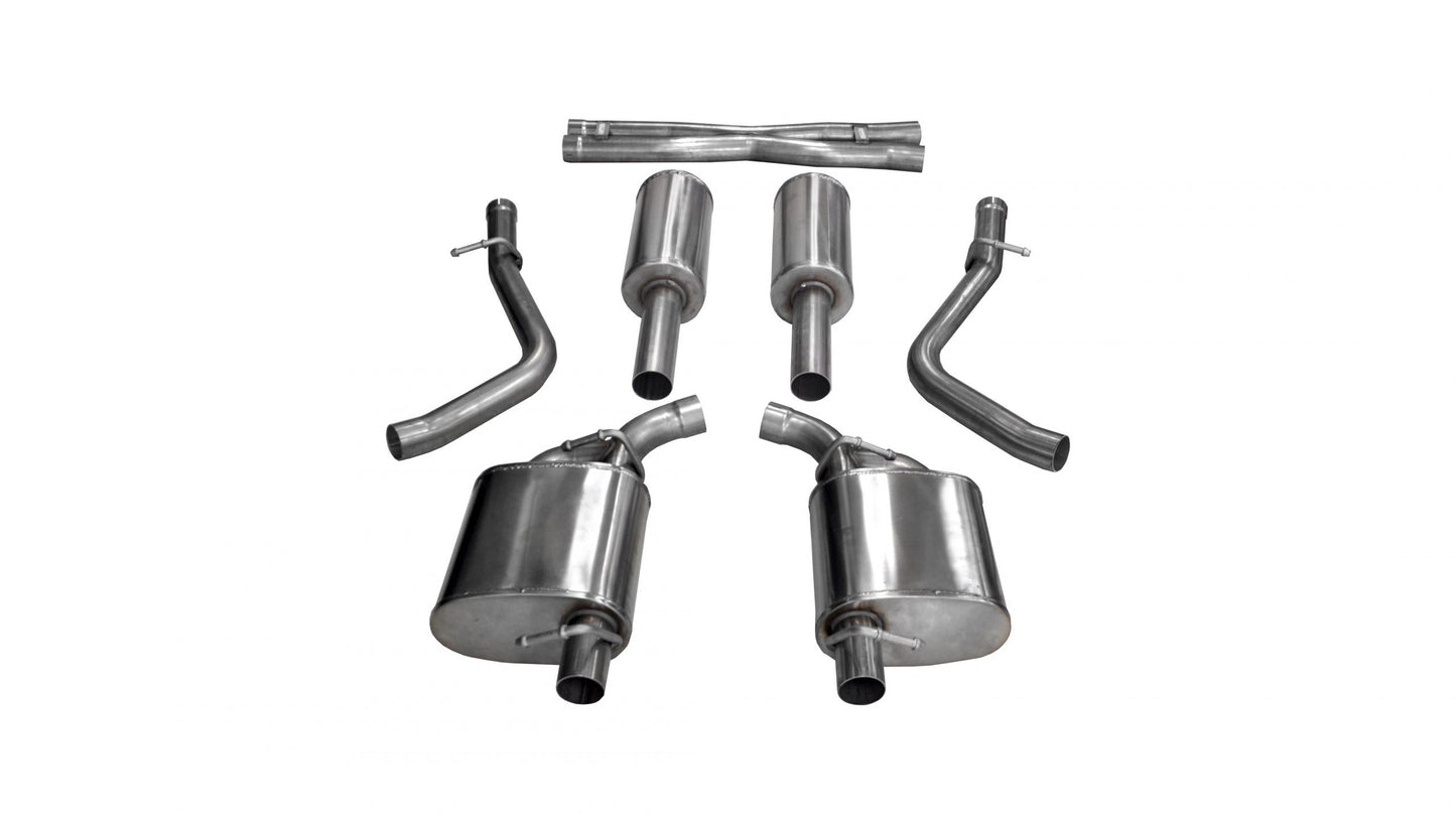 Corsa 14973 2.5 Inch Cat-Back Xtreme Dual Rear Exit Exhaust 15-17 Chrysler 300 R/T/15-16 Dodge Charger R/T (Not Daytona) - Mammoth Racing -COR14973
