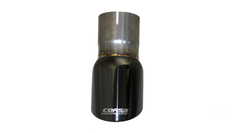 Corsa Single Universal 2.75in Inlet / 3.5in Outlet Black PVD Pro-Series Tip Kit - Mammoth Racing -