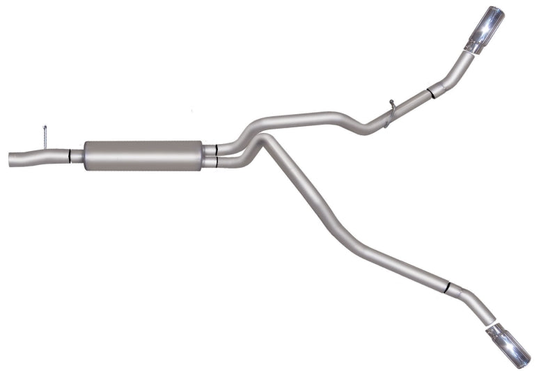 Gibson 08-09 Ford F-250 Super Duty FX4 5.4l 2.5in Cat-Back Dual Extreme Exhaust - Stainless - Mammoth Racing -