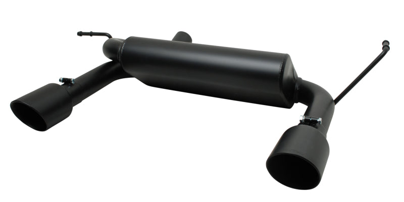 Gibson 07-11 Jeep Wrangler JK Rubicon 3.8l 2.5in Cat-Back Dual Split Exhaust - Black Elite (Ceramic) - My Store