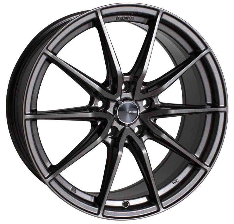 Enkei DRACO 18x8.0 5x114.3 45mm Offset 72.6mm Bore Anthracite Wheel - Mammoth Racing -