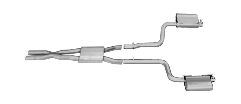 Gibson 11-15 Dodge Challenger SXT 3.6l 2.5in Cat-Back Dual Exhaust - Stainless - Mammoth Racing -