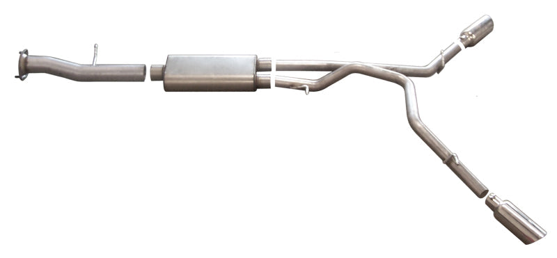 Gibson 2007 Hummer H2 Base 6.0l 2.25in Cat-Back Dual Extreme Exhaust - Stainless - Mammoth Racing -