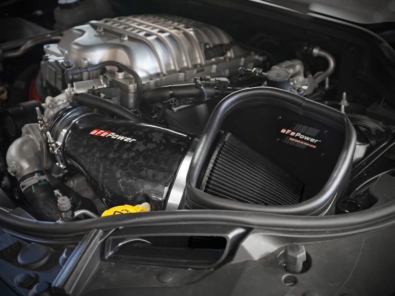 aFe 2021 Dodge Durango SRT Hellcat Track Series Carbon Fiber Cold Air Intake System w/ Pro 5R Filter - Mammoth Racing -