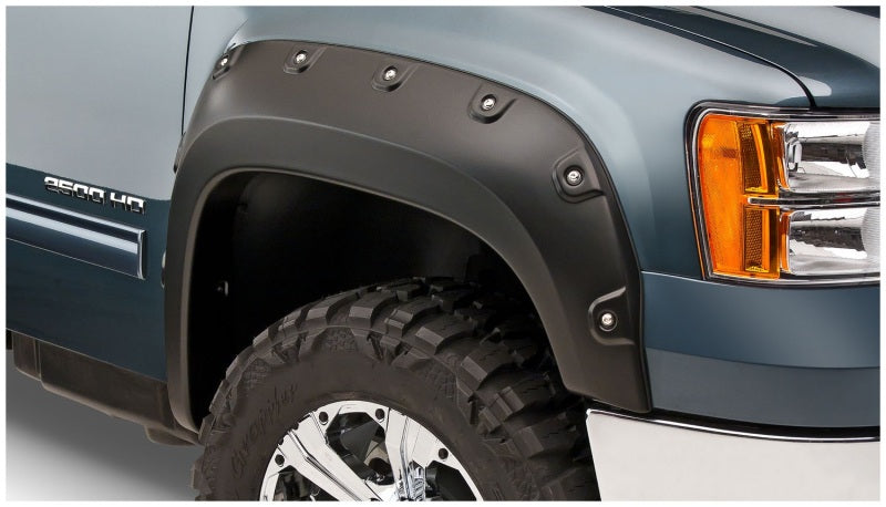 Bushwacker 11-14 GMC Sierra 2500 HD Boss Pocket Style Flares 2pc - Black - My Store