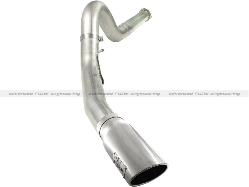 aFe MACHForce XP 5in DPF-Back Stainless Steel Exh Sys, polished tip,Ford Diesel Trucks 11-14 V8-6.7L - Mammoth Racing -