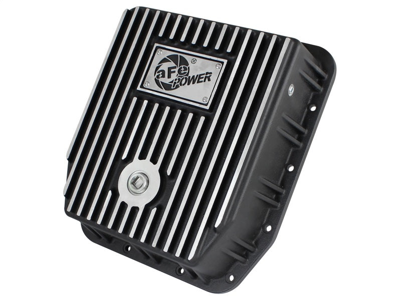 afe Transmission Pan (Black); Ford Trucks 94-08 AODE - Mammoth Racing -