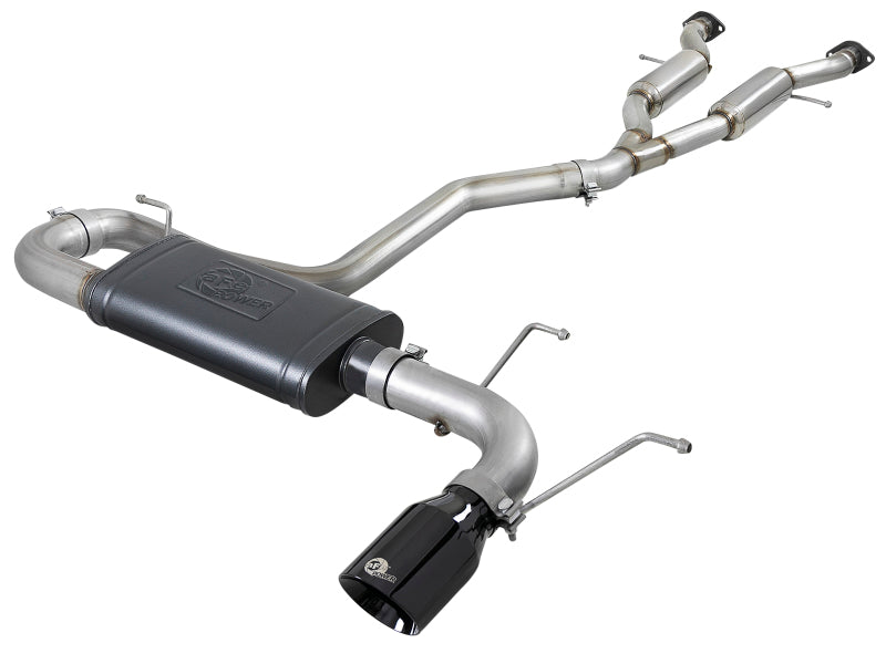 aFe Large Bore HD 3in 304 SS Cat-Back Exhaust w/ Black Tips 14-19 Jeep Grand Cherokee (WK2) V6-3.6L - Mammoth Racing -