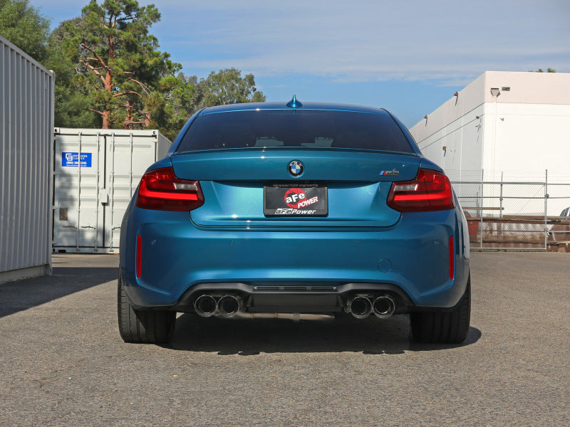 aFe 16-18 BMW M2 L6-3.0L MACH Force-Xp 3in to 2.5in 304 SS Cat-Back Exhaust System-Quad Polish Tips - Mammoth Racing -