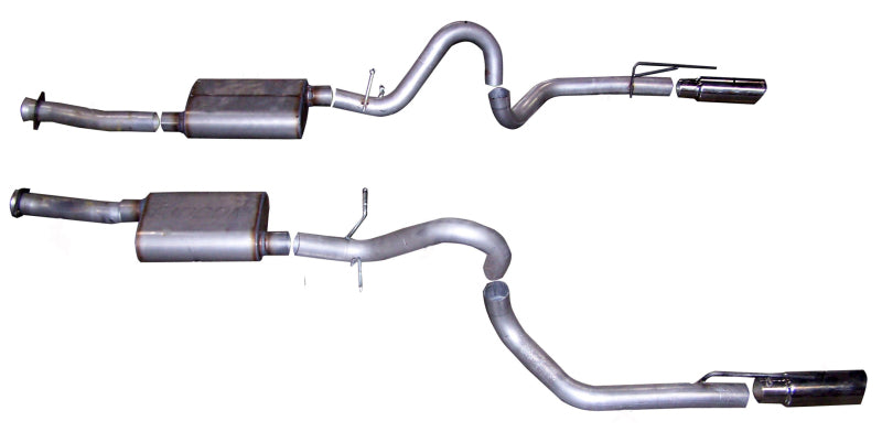 Gibson 99-04 Ford Mustang GT 4.6l 3in Cat-Back Dual Exhaust - Stainless - Mammoth Racing -