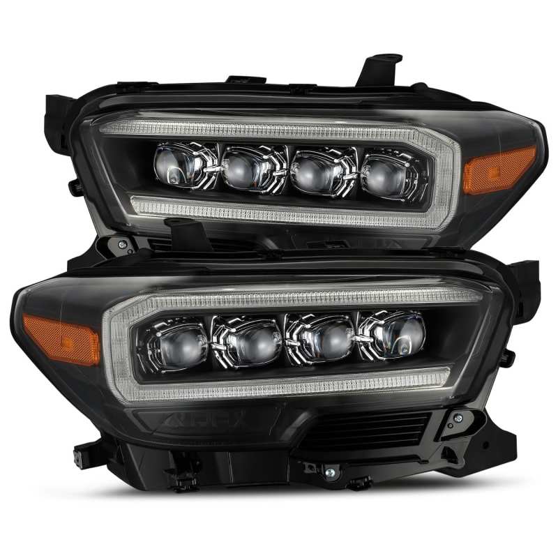 AlphaRex 16-20 Toyota Tacoma NOVA LED Projector Headlights Plank Style Black w/Activation Light - My Store