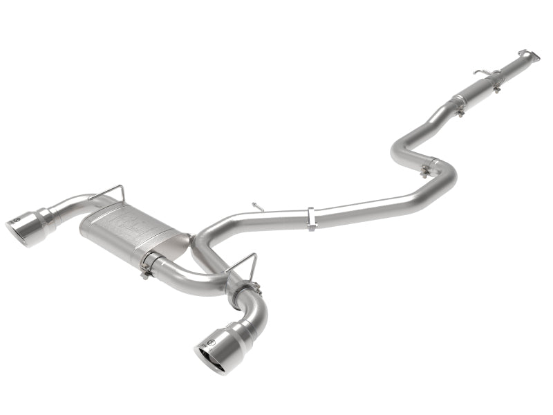 aFe Takeda Exhaust Cat-Back 19-20 Hyundai Veloster N 304SS Polished Dual Tips Exhaust - Mammoth Racing -
