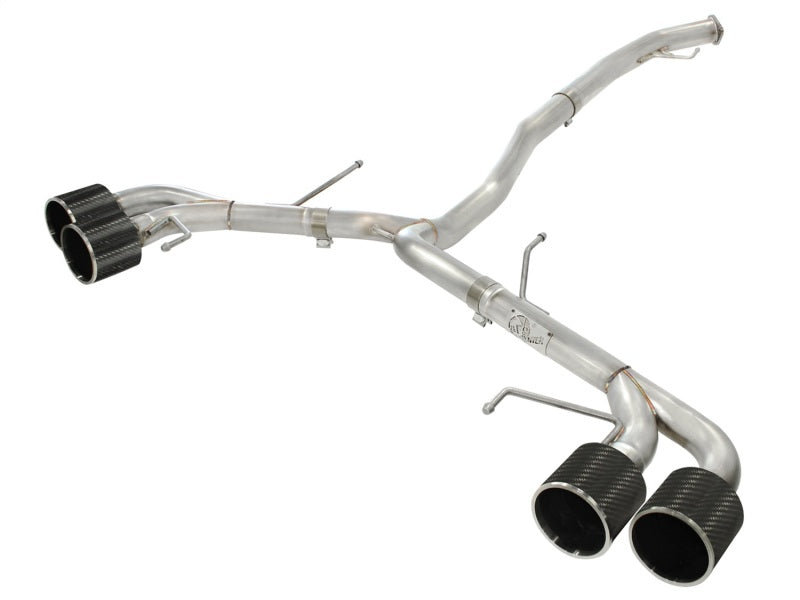 aFe Takeda 3in SS Exhaust Cat-Back 09-14 Nissan GTR V6 3.8L Carbon Fiber Tips - Mammoth Racing -