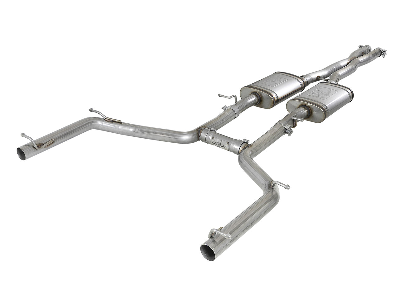 aFe MACH Force-Xp 2-1/2in 304 SS Cat-Back Exhaust 15-19 Dodge Challenger V6-3.6L - Polished Tip - Mammoth Racing -