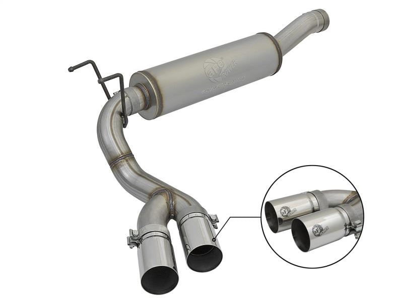 aFe POWER Rebel Series 3.5in 409 SS Cat Back Exhaust w/Pol Tips 14-17 RAM 2500/3500 V8-6.4L Hemi - Mammoth Racing -