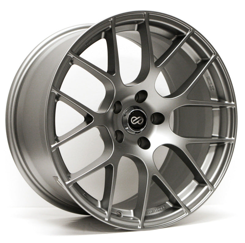 Enkei Raijin 18x8 42mm Offset 5x120 Bolt Pattern 72.6 Bore Diamter Gunmetal Wheel - Mammoth Racing -