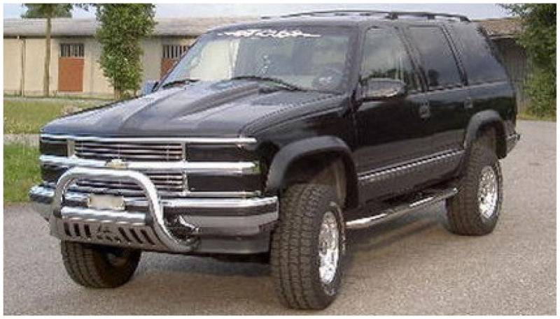Bushwacker 97-99 Chevy Tahoe Extend-A-Fender Style Flares 4pc 4-Door Only - Black - Mammoth Racing -