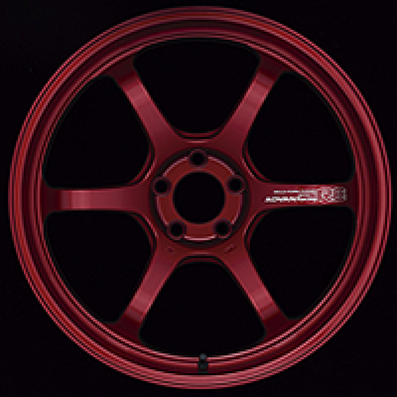 Advan R6 18x11.0 +15 5-114.3 Racing Candy Red Wheel - My Store