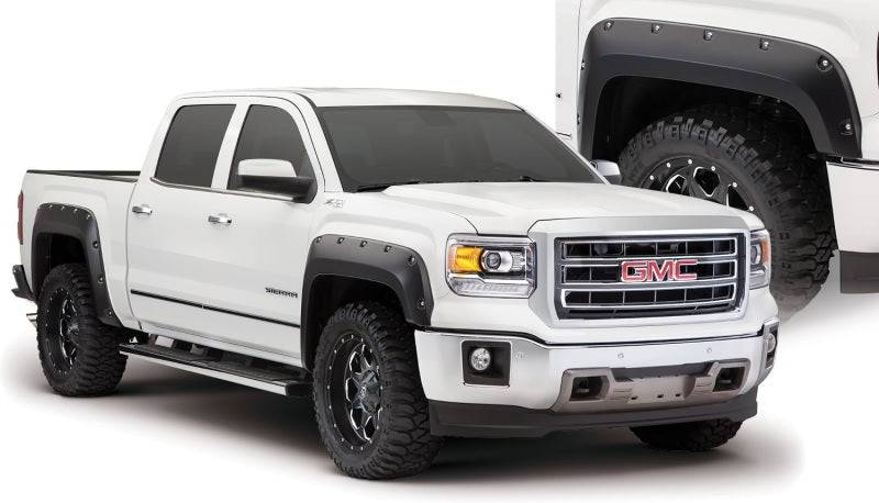 Bushwacker 16-18 GMC Sierra 1500 Pocket Style Flares 4pc - Black - Mammoth Racing -