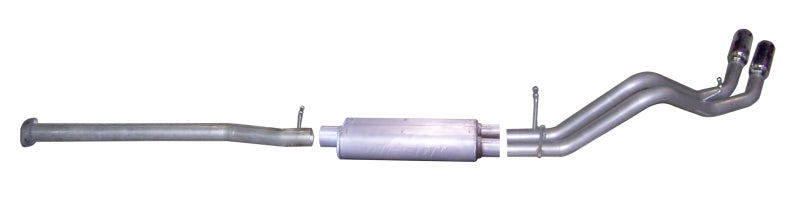 Gibson 07-09 Chevrolet Silverado 1500 LT 6.0l 2.25in Cat-Back Dual Sport Exhaust - Stainless - Mammoth Racing -