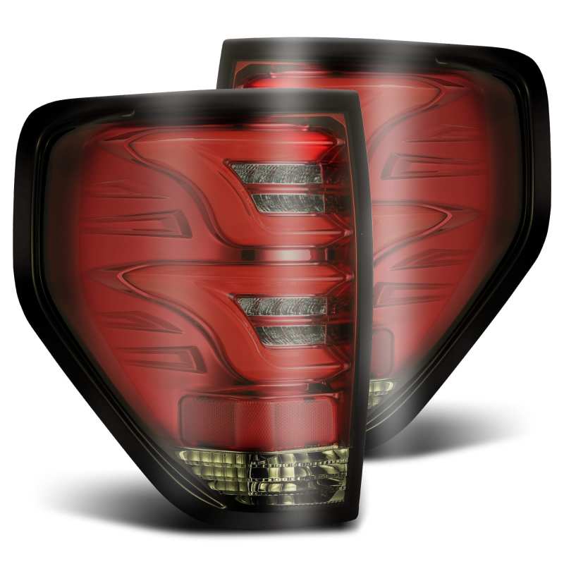 AlphaRex 09-14 Ford F-150 (Excl Flareside Truck Bed Models) PRO-Series LED Tail Lights Red Smoke - My Store