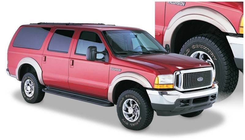 Bushwacker 00-05 Ford Excursion OE Style Flares 4pc - Black - Mammoth Racing -