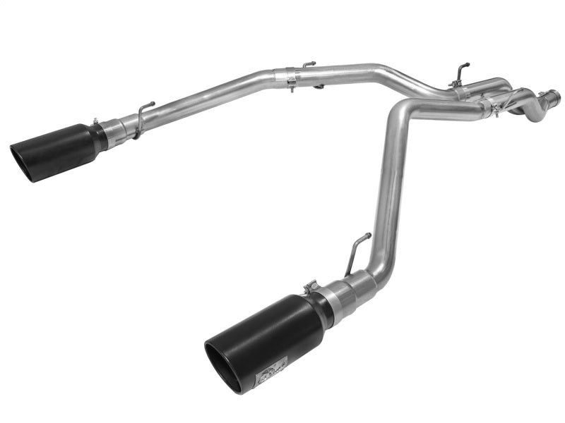 aFe MACHForce XP DPF-Back Exhaust 3in SS w/ 6in Black Tips 2014 Dodge Ram 1500 V6 3.0L EcoDiesel - Mammoth Racing -