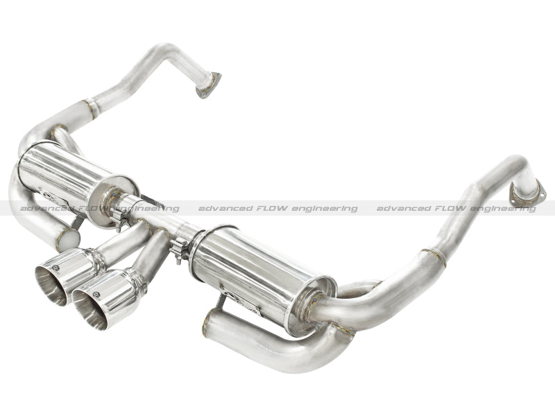 aFe ELITE 05-12 Porsche Boxster S (987.1-987.2) H6 3.4L 304SS Dual Cat-Back w/Dual Polished Tip Exht - Mammoth Racing -
