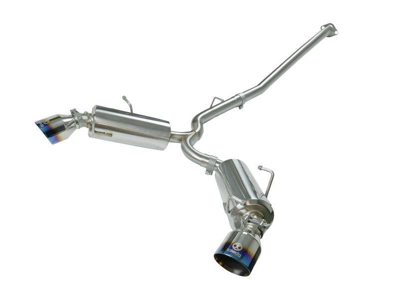 aFe Takeda Exhaust Axle-Back 13-15 Scion FRS / Subaru BRZ 304SS Blue Flame Dual Tips Exhaust - My Store