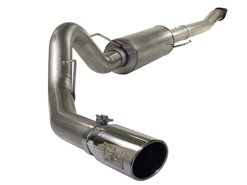 aFe MACHForce XP Exhaust Cat-Back SS-409 4in Polished Tip 11-12 Ford F-150 EcoBoost V6-3.5L (tt) - Mammoth Racing -