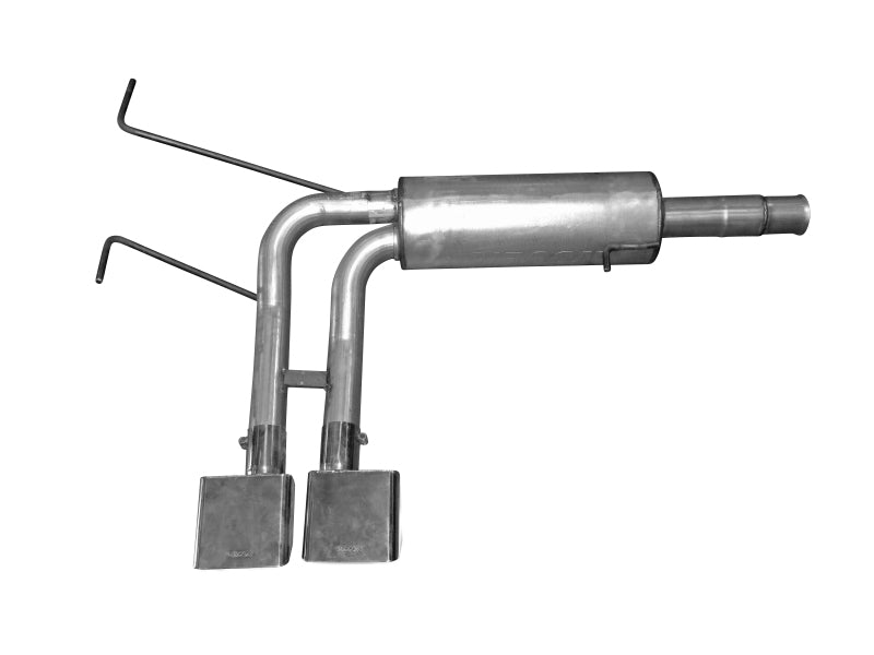 Gibson 10-13 Chevrolet Silverado 1500 LS 4.8l 2.5in Cat-Back Super Truck Exhaust - Stainless - Mammoth Racing -
