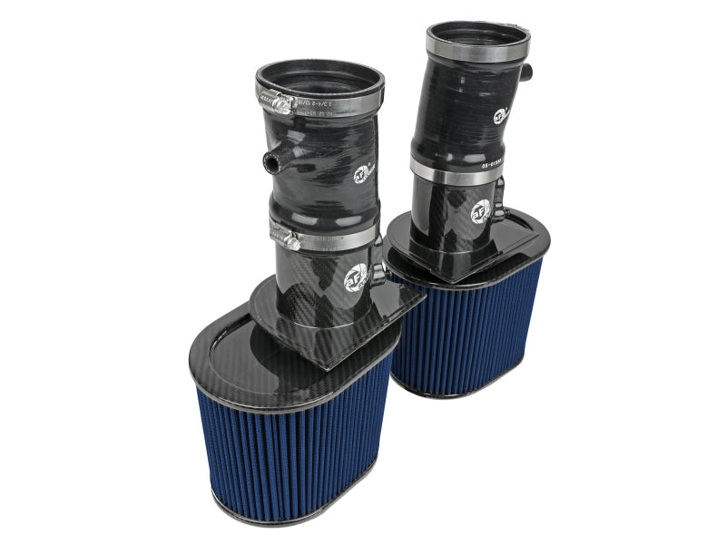 aFe 15-21 Lamborghini Huracan V10-5.2L Track Series Intake System w/ Pro 5R Filter - Mammoth Racing -